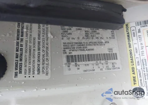 2008 Ford Expedition El Eddie Bauer/King Ranch from USA, damaged, VIN 1FMFK17558LA48580